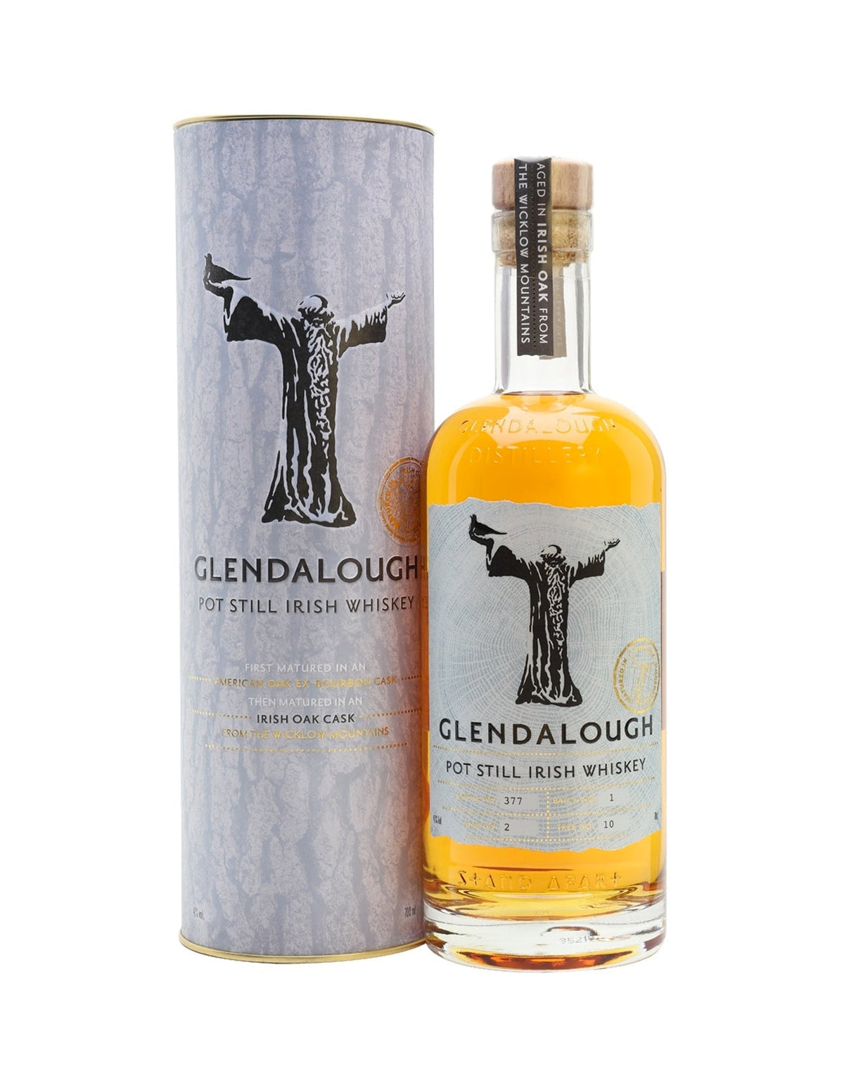 Glendalough Whiskey Pot Still Virgin Irish Oak Finish 750ml