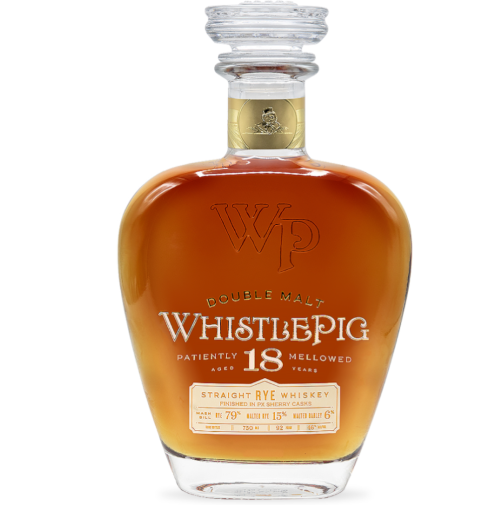 WhistlePig Double Malt 18 Year Old Straight Rye Whiskey 4th Edition 750ml