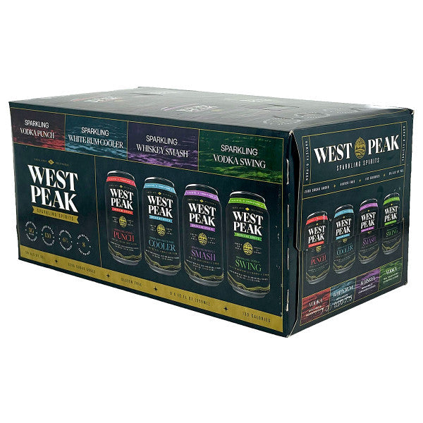 West Peak Sparkling Spirits Variety Pack (8x12Fl.Oz.)