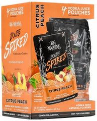 Big Machine Vodka Double Spiked Citrus Peach Pouches (4x200ml)