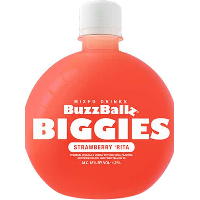 BuzzBallz Cocktails Biggies Strawberry Rita (1.75L)