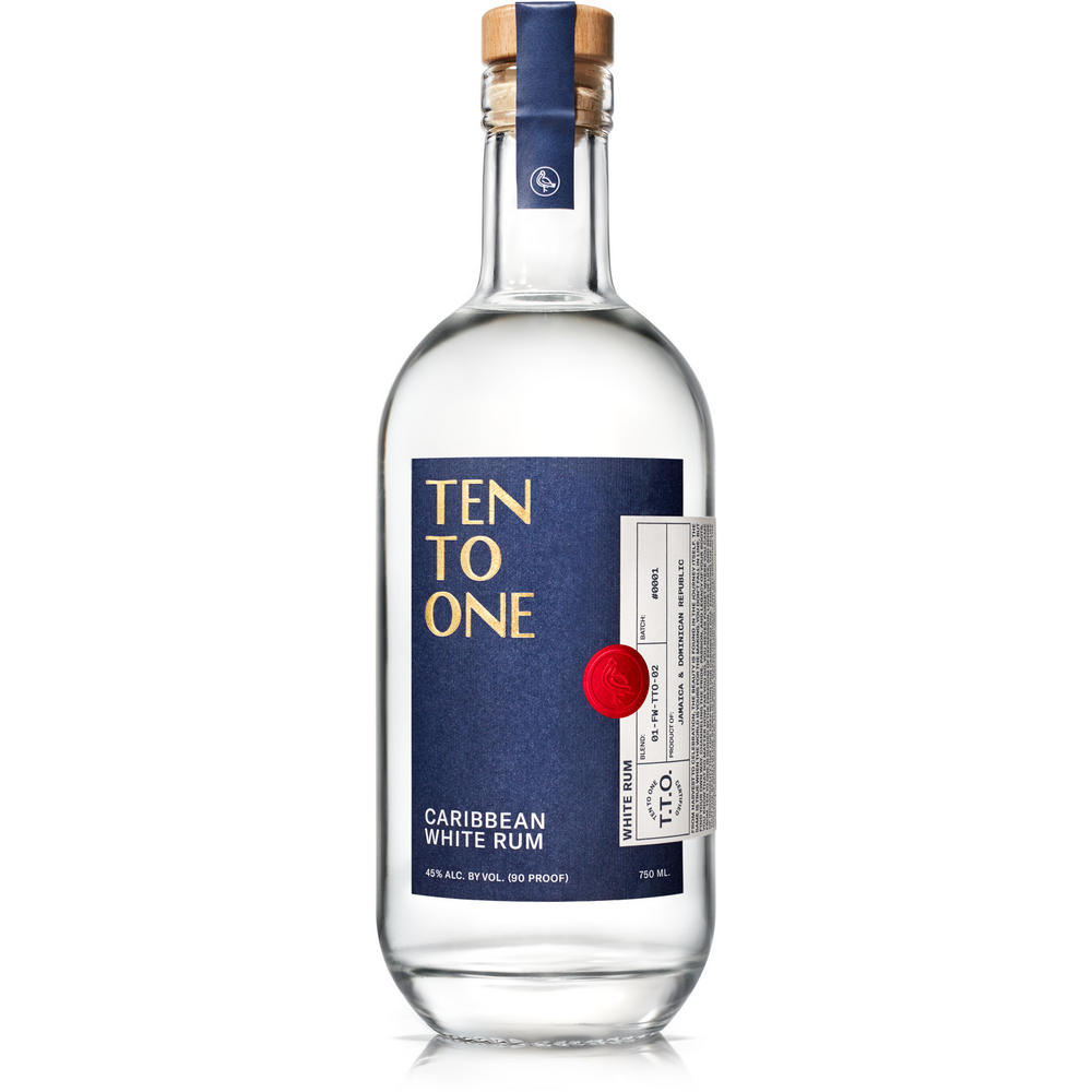 Ten To One Caribbean White Rum 750ml