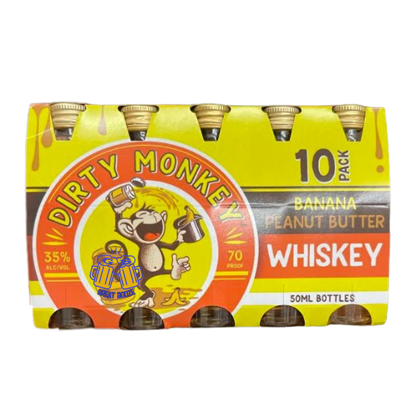 Dirty Monkey Banana Peanut Butter Whiskey (10x50ml)