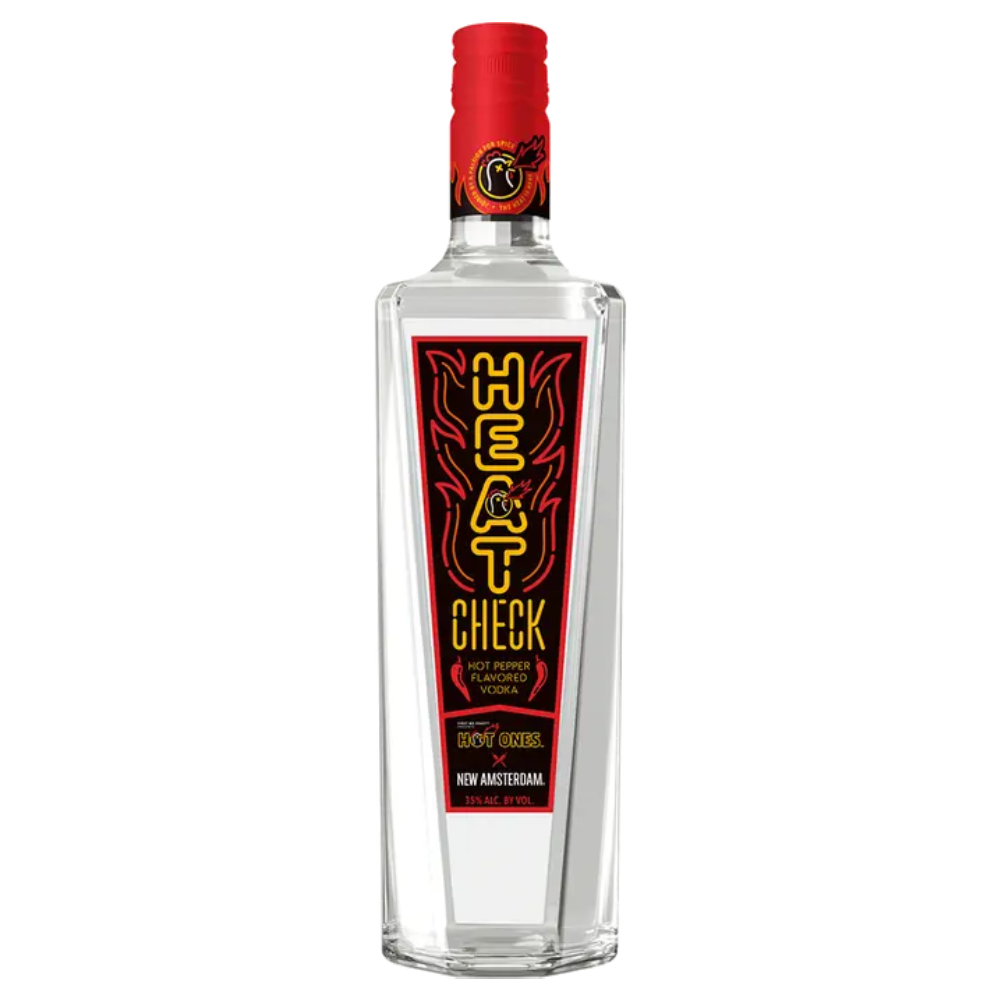 New Amsterdam Heat Check Hot Pepper Flavored Vodka by Hot Ones (750ml)