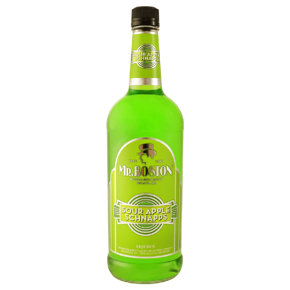 Mr. Boston Sour Apple Schnapps (750ml)