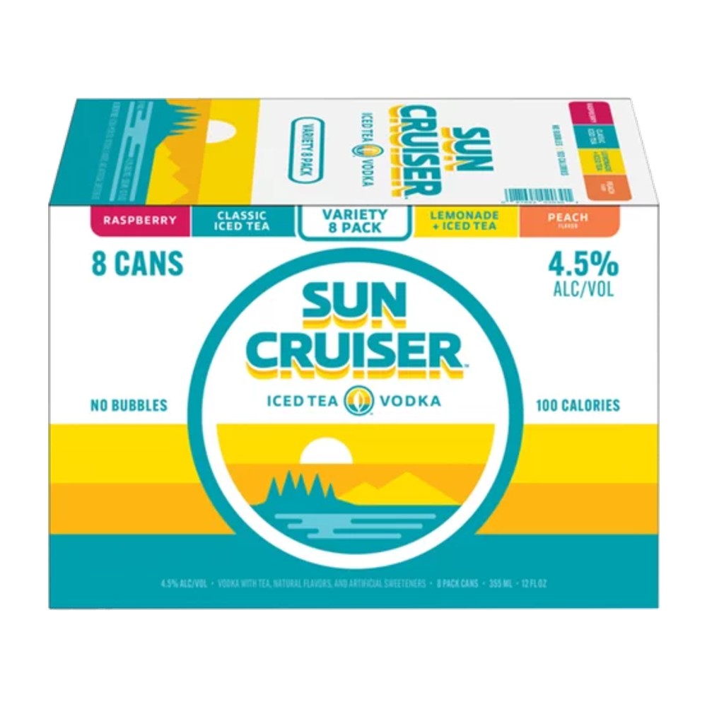 Sun Cruiser Raspberry Sun Cruiser Iced Tea Vodka Variety Pack (8x355ml) – Greatbooze