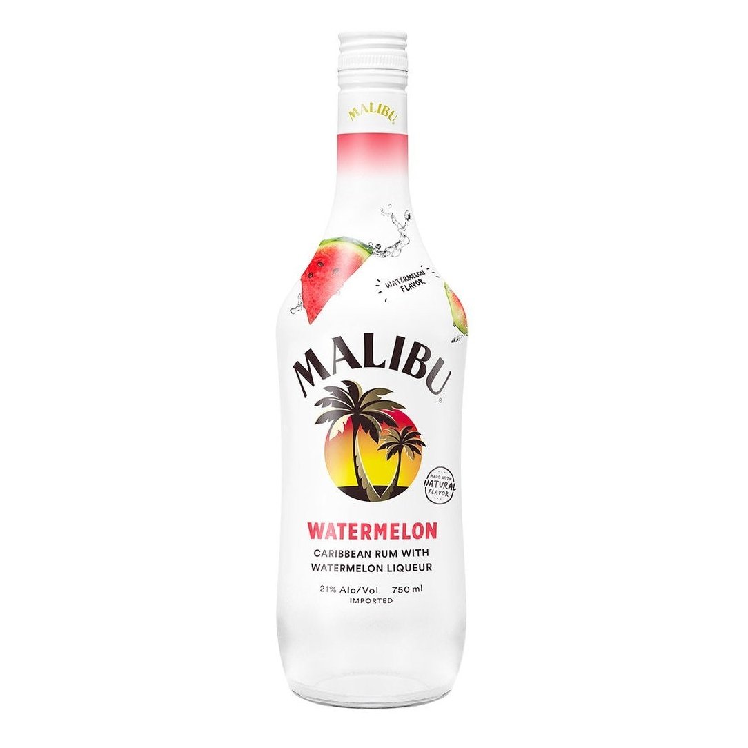 Malibu Watermelon Flavored Rum 750ml