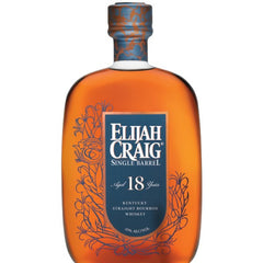 Elijah Craig Single Barrel Kentucky Straight Bourbon Whiskey - Aged 18 Years 750ml