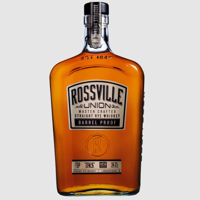Rossville Union Master Crafted Straight Rye Whiskey Barrel Proof 750ml