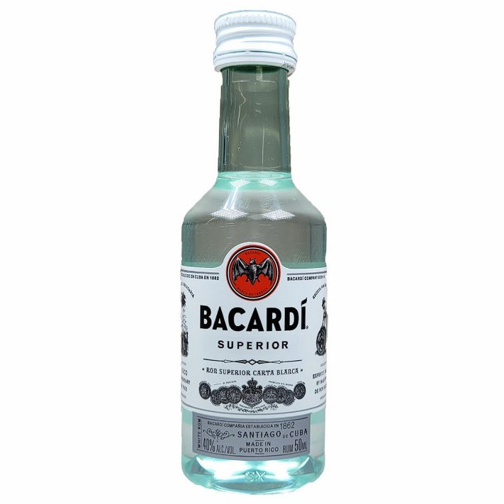 Bacardi Superior Rum shots 10x50ml