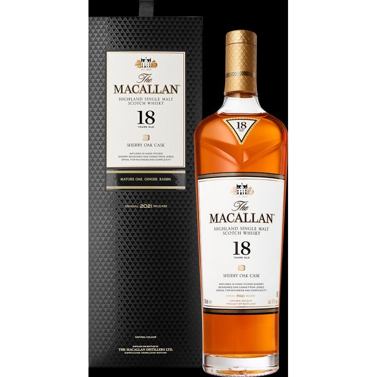 The Macallan Sherry Oak Cask - Aged 18 Years 750ml