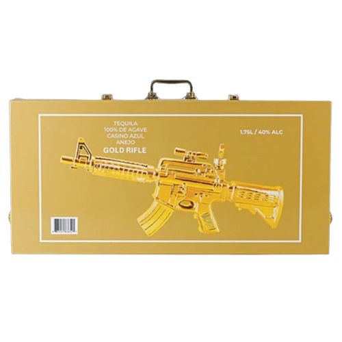 Casino Azul Gold Rifle Anejo Tequila (1.75L)