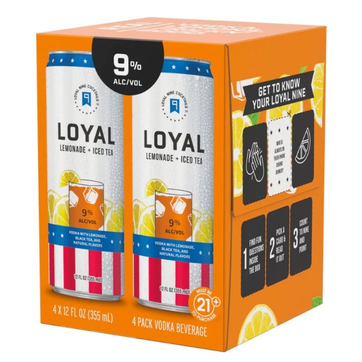 Loyal Nine Lemonade Iced Tea Cocktail 4pk