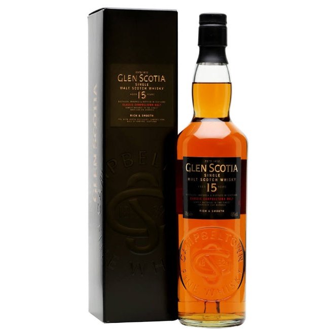 Glen Scotia 15 Year Old Single Malt Scotch Whisky 750ml