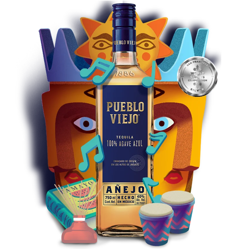 Pueblo Viejo Anejo Tequila (750ml)