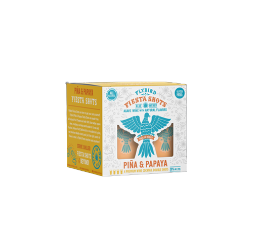 Flybird Cocktails Pina & Papaya Fiesta Shots (4pk) 