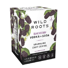 Wild Roots Blackberry Vodka Soda (4pk) 