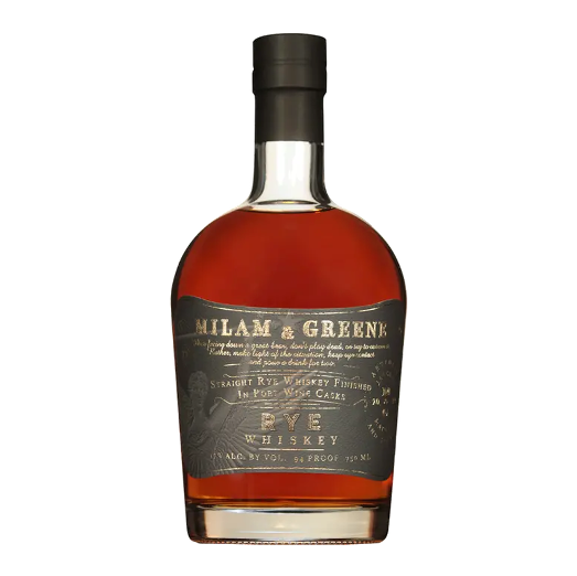 Milam & Greene Port Cask Finish Straight Rye Whiskey (750ml) 