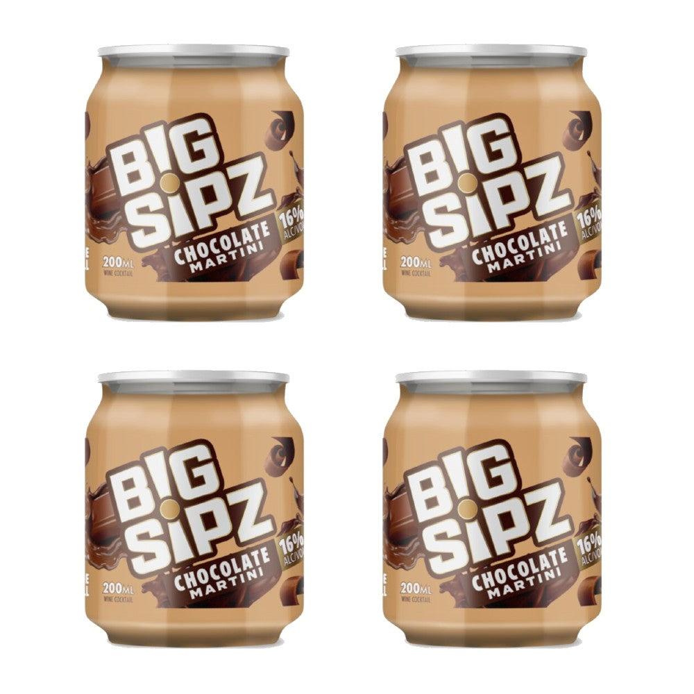 Big Sipz Chocolate Martini Bundle (4x200ml)