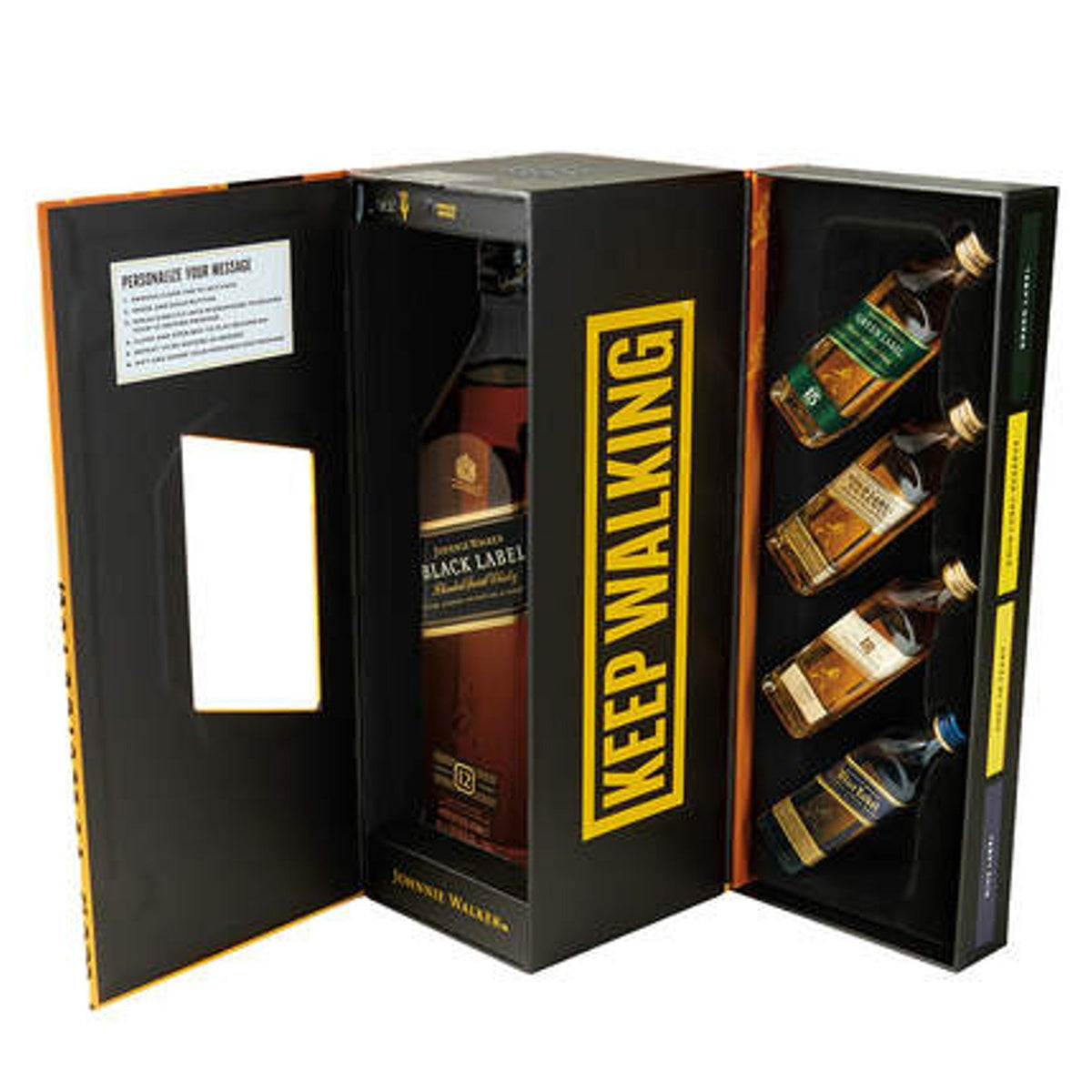 Johnnie Walker Black Label Moments To Share Voice Recorder Gift Set (750ml) & (4x50ml)