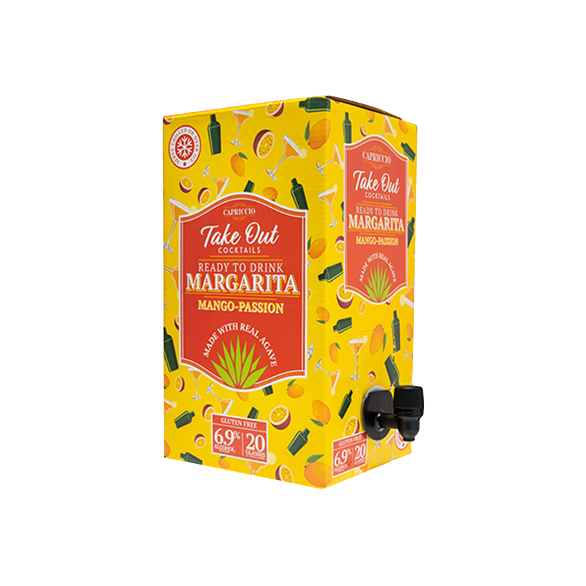 Capriccio Take Out Cocktails Mango-Passion R.T.D. Margarita 3L