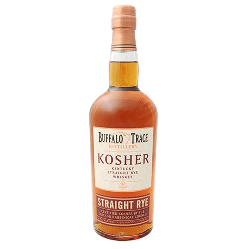 Buffalo Trace Kosher Straight Rye Bourbon Whiskey (750ml)