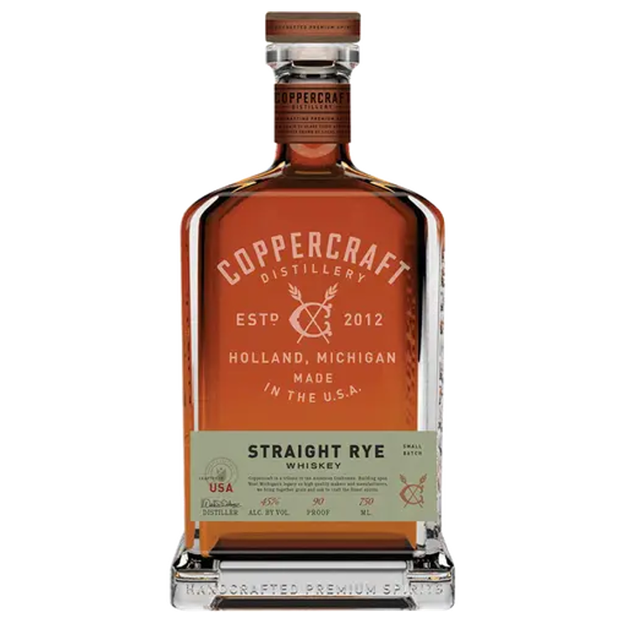 Coppercraft Straight Rye Whiskey (750ml)