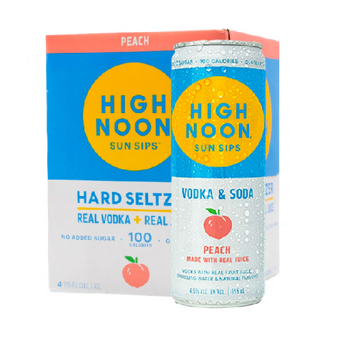 High Noon Peach Hard Seltzer (4pk) 
