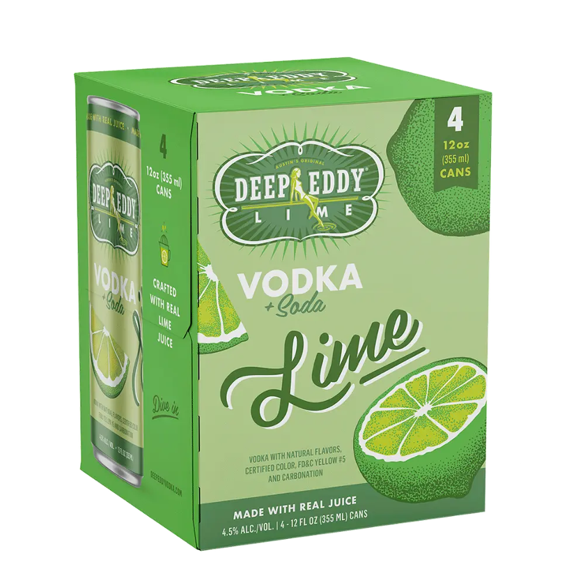 Deep Eddy Lime Vodka + Soda (4pk)