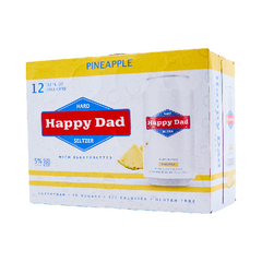 Happy Dad Pineapple Hard Seltzer (12pk)