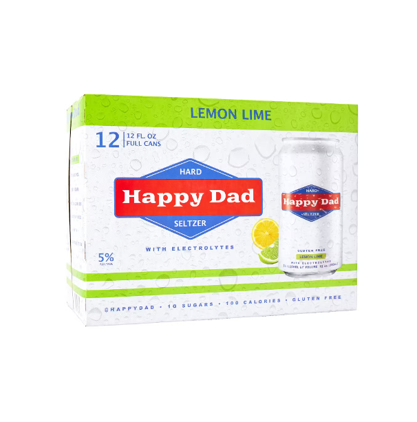 Happy Dad Lemon Lime Hard Seltzer (12pk)