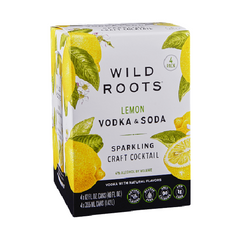 Wild Roots Lemon Vodka Soda (4pk) 