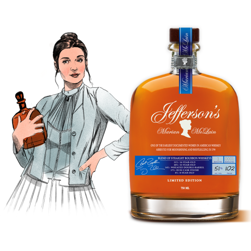 Jefferson's Marian McLain Blend of Straight Bourbon Whiskeys Limited Edition (750ml)