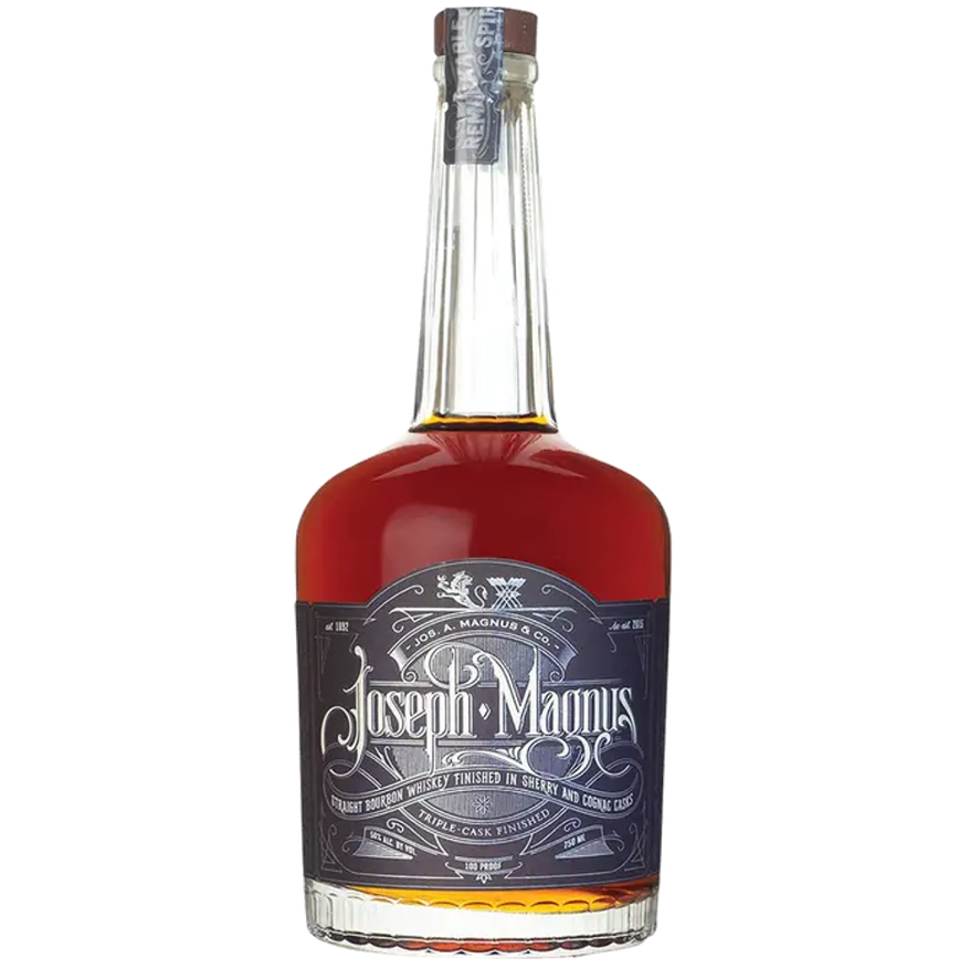 Joseph Magnus Triple-Cask Finished Bourbon Whiskey Finished in Sherry and Cognac Casks (750ml)