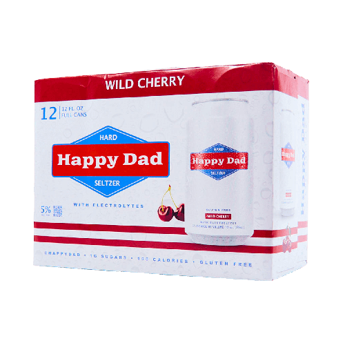 Happy Dad Wild Cherry Hard Seltzer (12pk)