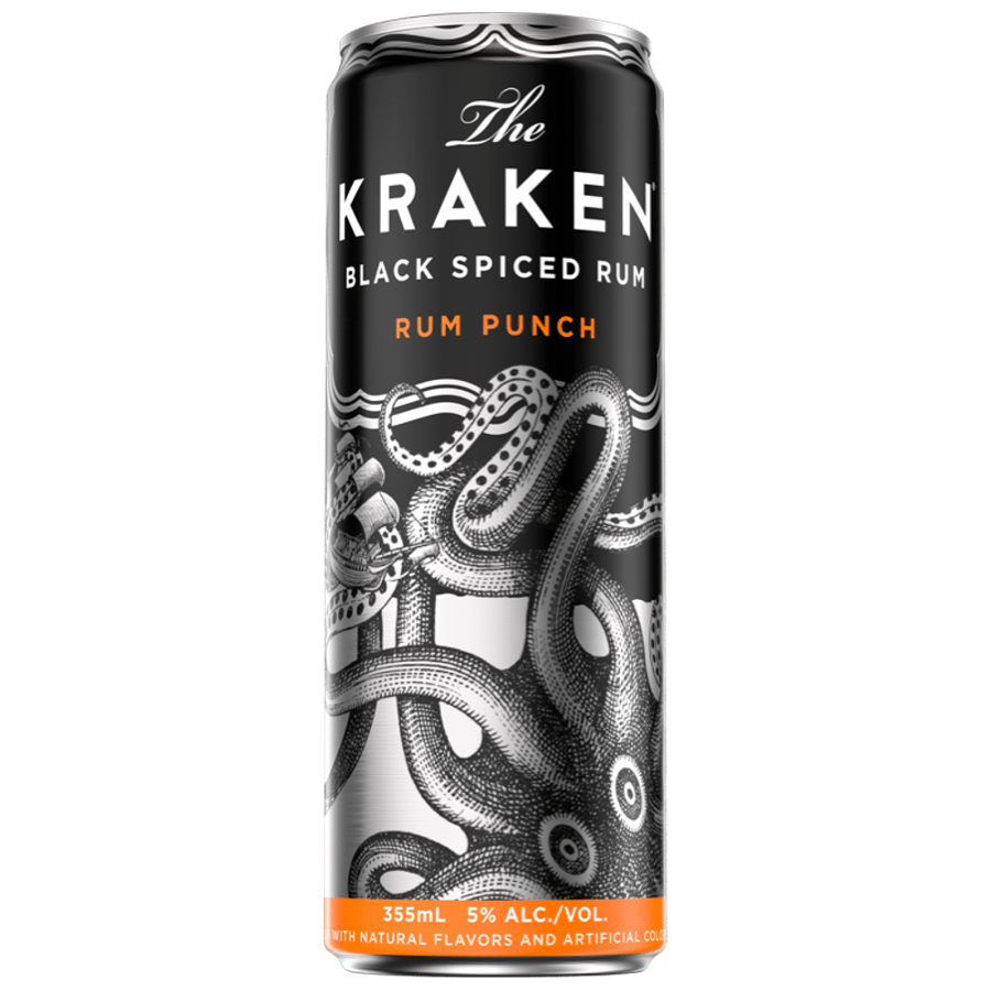 The Kraken Black Spiced Rum - Rum Punch (4pk)