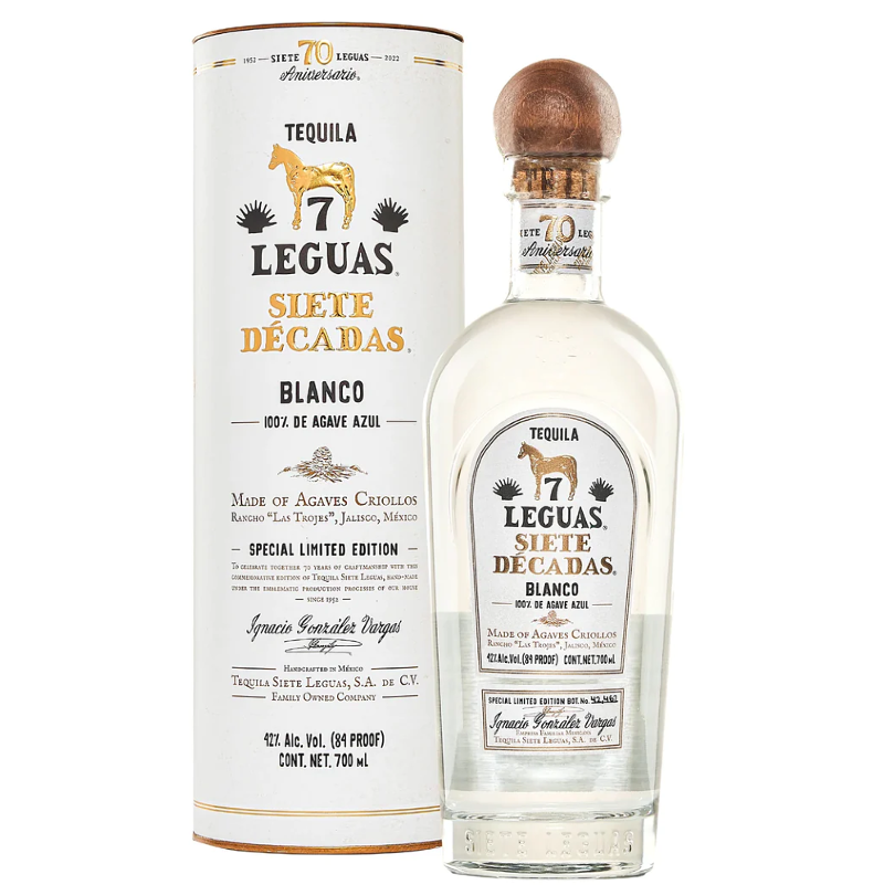 Siete Leguas Siete Decadas Blanco Tequila (750ml)