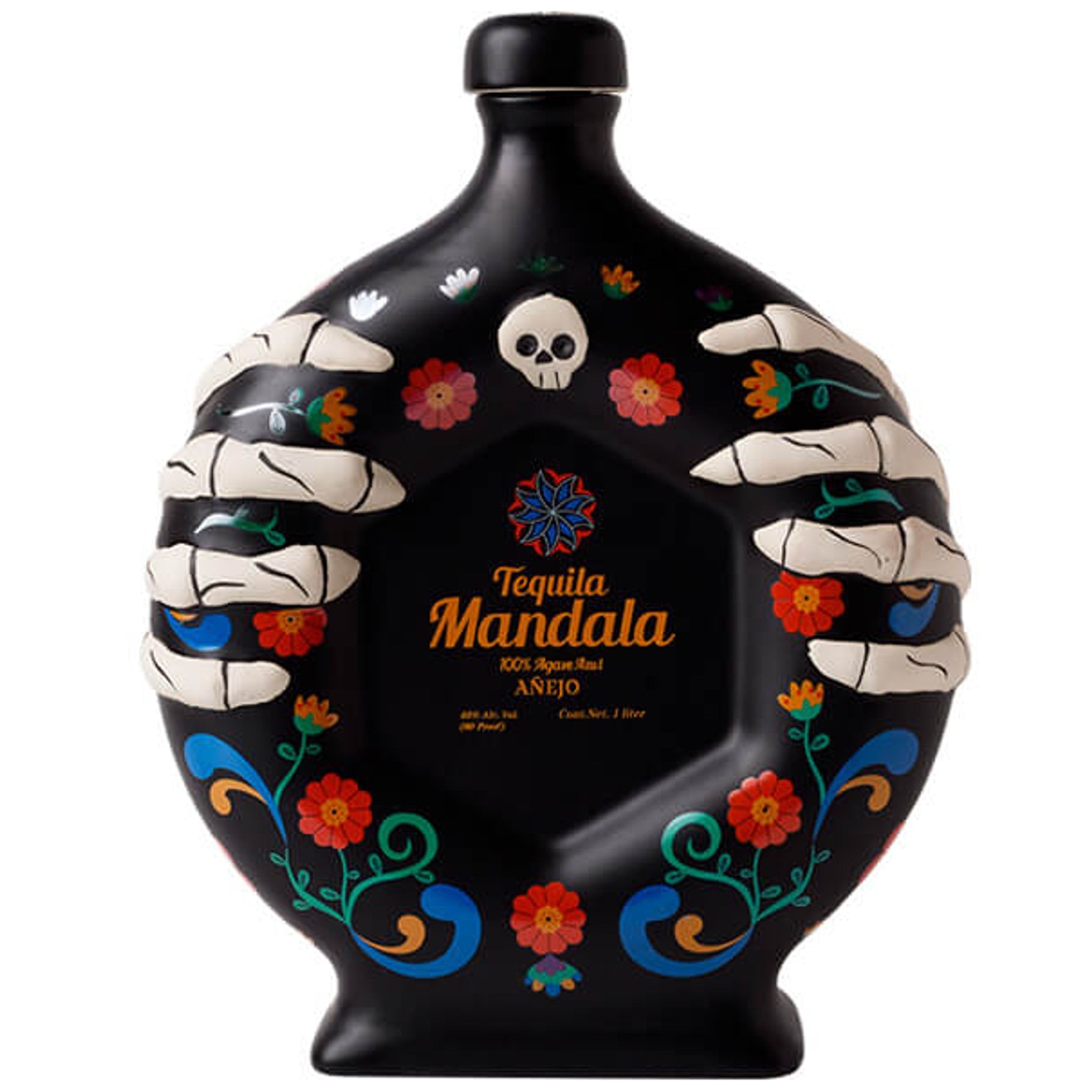 Mandala Dia De Muertos 2022 Anejo Ceramic Tequila (1L)