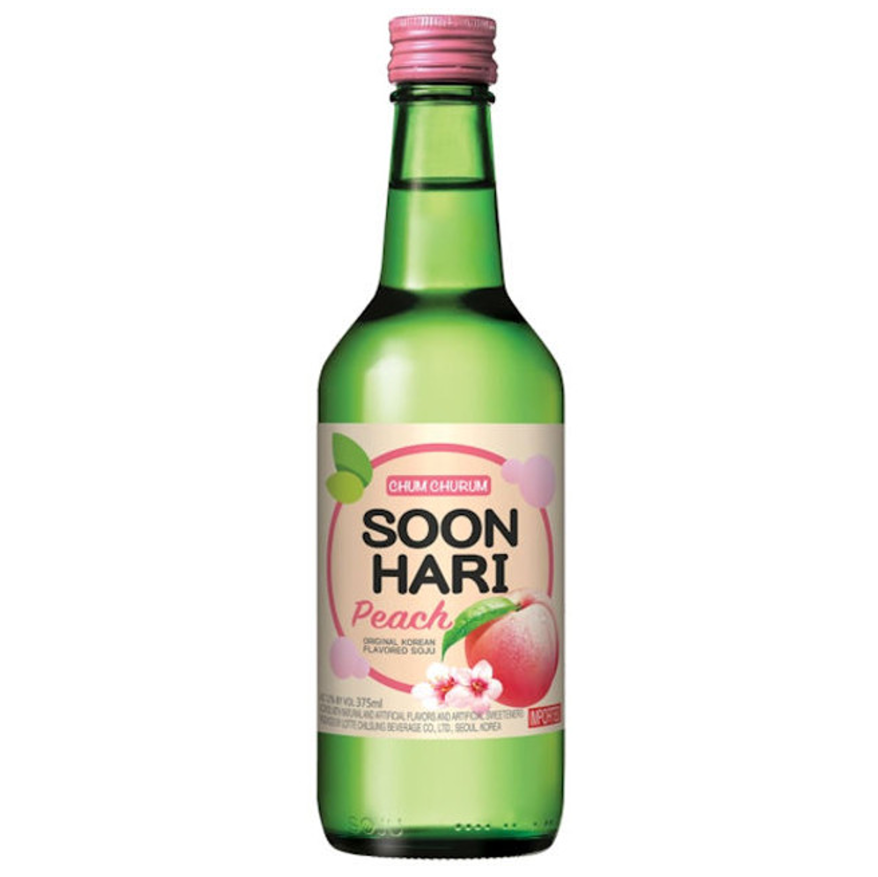 Chum Churum Soon Hari Peach Flavored Soju (375ml)