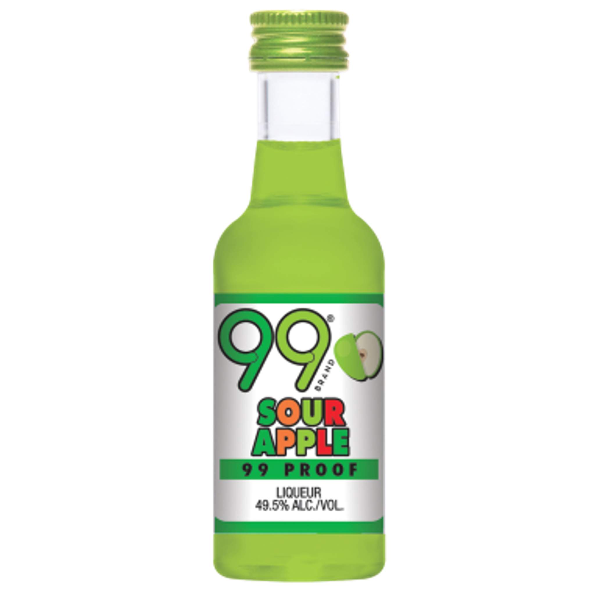 99 Brand Sour Apple Liqueur (12x50ml)