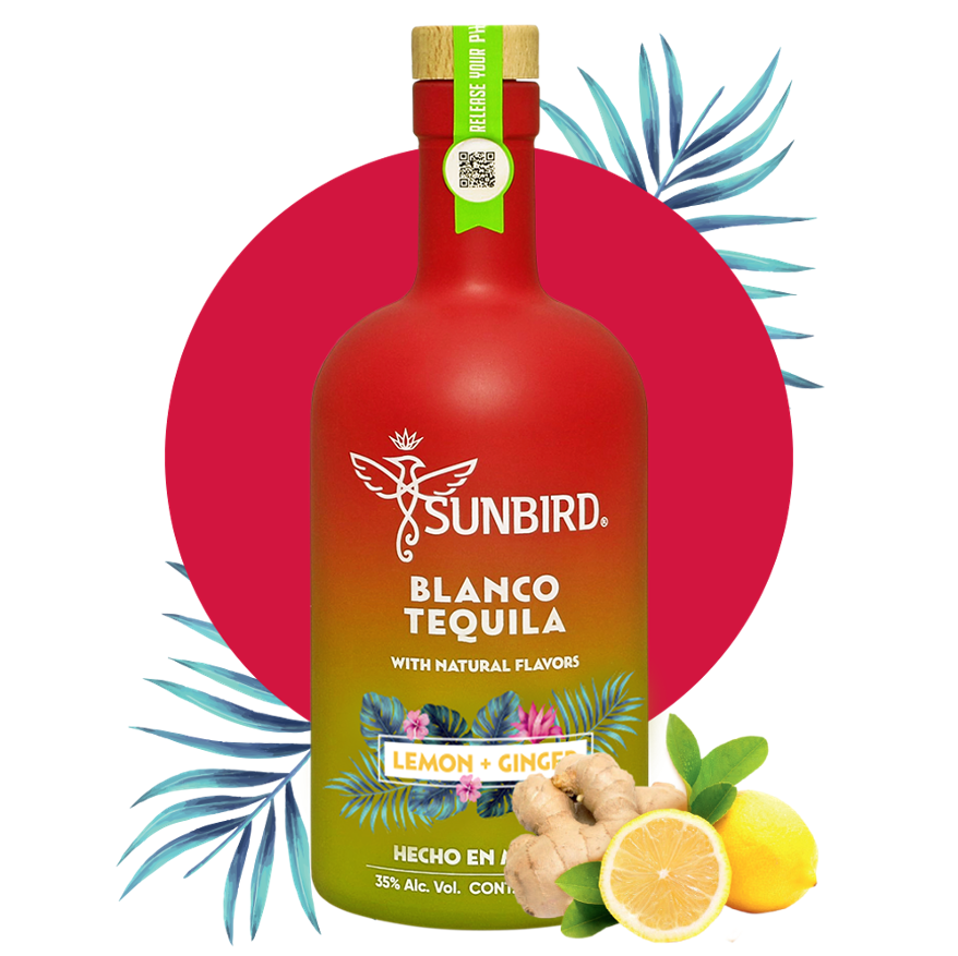 Sunbird Lemon + Ginger Blanco Tequila (750ml)