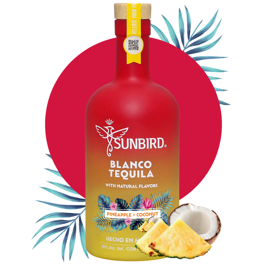 Sunbird Pineapple + Coconut Blanco Tequila (750ml)