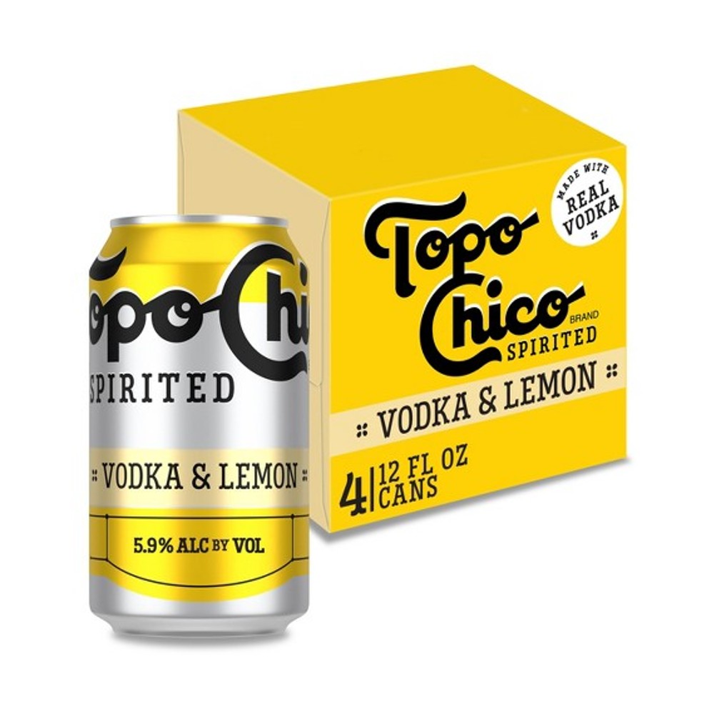 Topo Chico Spirited Vodka & Lemon (4pk)