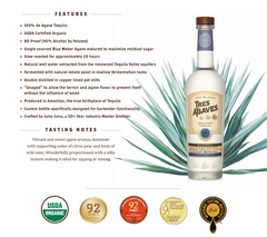Tres Agaves Organic Blanco Tequila (750ml)