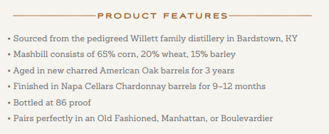 Amador Double Barrel Bourbon Whiskey Finished in Chardonnay Barrels (750ml) 